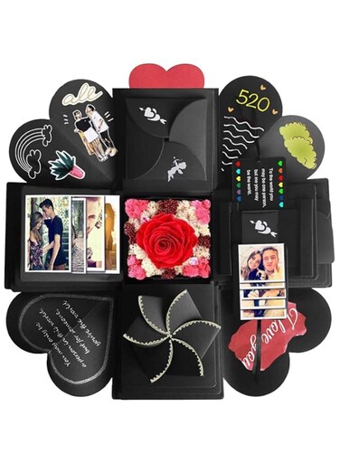 YHRY Explosion Box Creative DIY Photo Album Scrapbooking Gift Box for Birthday, Valentine,Anniversary, Wedding