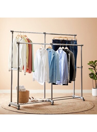 Box Lapis Extendable Garment Rack