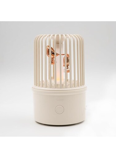 TERRIFI Mini Humidifier, Bird Cage Design Aromatherapy Diffuser, Three Musical Modes, Warm Light, Suitable for Home Office Yoga Spa