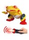 Fitto Laser Remote Control Frog Toy - Life Like with Jumping, Sound and Light, Yellow