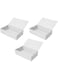 Creative Hobbies Ready to Decorate White Paperboard Box with Hinged Lid, 8.5 x 5 x 2.25 Inches -Pack of 3