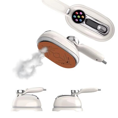 1300W Portable Mini Steamer Iron for Clothes, Handheld Garment Steamer with 160ml Tank &amp; LED Display