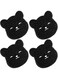 Pet Hair Remover for Laundry, Reusable Fur Hair Catcher for Washer Machine, Remove Pet Fur, Hair Lint from Clothes and Laundry, Dog Cats Hair Remover for Laundry, Lint Catcher for Dryer, （4 PCS black)
