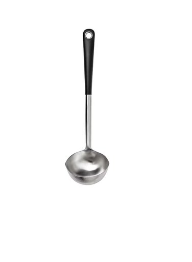 ladle, stainless steel/black