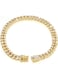 Tallew Dog Chain Gold Cuban Collar Walking Metal Chain Collar with Design Secure Buckle, Pet Cuban Collar Jewelry Accessories for Small Medium Large Dogs Cats (0.47 x 14 Inch)