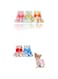Sweet seven 5 Floral Dog Dresses for Small Dogs - Cute Bowknot Summer Outfits for Yorkie, Cat, and Small Pets - Pet Princess Dress Collection (Medium)