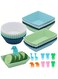 52 Pcs Silicone Bento Box Accessories Set - Lunch Dividers, Food Picks &amp; Muffin Cups, BPA Free Kids Lunch Containers for School, Picnic, Party, Travel