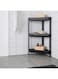 BARBUN Vesken 3 PLY BLACK CORNER BATH SHELF UNIT