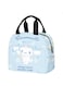 Cute cartoon Cinnamoroll thermal lunch box bag is a portable meal package by Sanrio featuring the Adorable Character Cinnamoroll.