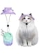 Masroo Cat Hats for Cats, Sphynx Cat Hat with Ear Hole, Cat Cowboy Hats for Birthday Party Halloween, Kitten Headwear Mini Sun Sombrero Caps, Pet Chihuahua Sunscreen Baseball Outdoor Climbing Cap
