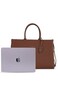 London Ladies Bag M1   Women&rsquo;s Elegant 15.6 inch Laptop Tote Bag Classy Computer Briefcase Brown