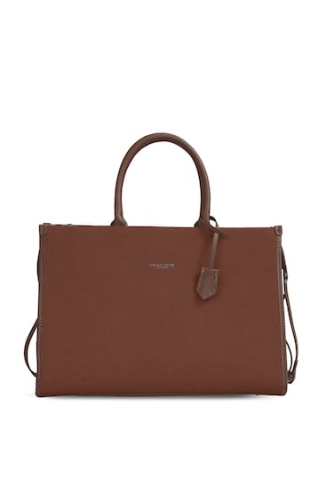 London Ladies Bag M1   Women&rsquo;s Elegant 15.6 inch Laptop Tote Bag Classy Computer Briefcase Brown