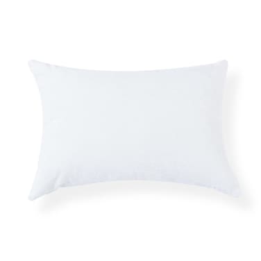 Home Nova Textured Filled Cushion with Down Alternative Filling Ultimate Comfort for Decorative Cushion Bed, Couch, Sofa and Supportive Use, Premium Square Pillow 35x50cm - White, 1 Piece