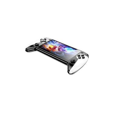 Portable Gaming Controller with 7-inch HD Screen, Ergonomic Design, Black and White