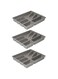 Ikea SMACKER Cutlery Trays, Grey, 5 Compartments, 31x26 Centimetres - Set of 3