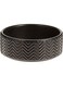 Trixie Wavy Pattern Ceramic Dog Bowl - BLACK/13CM