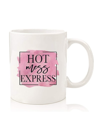 Premium Quality Two Sided Printed Coffee Mug Tea Cup For Home Office, Kids Men Women Hot mess express
