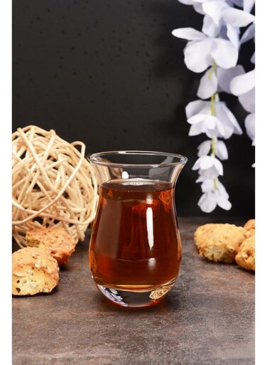 Pasabahce Galata Tea Glass Set 175ml &acirc;&euro;&ldquo; 6 Piece Tall Clear Turkish Tea Glasses &acirc;&euro;&ldquo; Elegant Slim Tea Design &acirc;&euro;&ldquo; 1205668