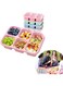 BIGTHREE&reg; 4 Pack Bento Lunch Boxes, 5 Compartment Bento boxes, Bento Snack Containers with Transparent Lids Reusable, for Work, and Travel, On-the-Go Meals for Adults &amp; Kids