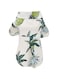 Dog Shirt Clothes Casual Shirt Coconut Tree Shirts Cool Summer Seabeach Tank Top Vest for Small Dog Puppy Cat (White, M)