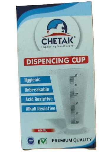 Dispensing Cup 60ml &acirc;&euro;&ldquo; Durable Measuring &amp; Dispensing Cup for Liquids