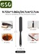 (Set of 4, Black) Silicone Spatulas   Cake Baking Tools   Mini Silicone Spatulas   Long-handled Heat-resistant Spatulas   Suitable for kitchen, baking, and cake decorating.