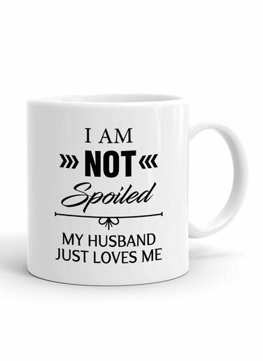 Your Wall Funny Husband Quote Printed Ceramic Coffee Mug 325ml, Perfect Gifting by Spoil Your Wall