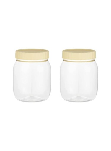1000ml Foodgrade Storage Jar Pack of 2 is Designed for Safely Storing Food Items While Maintaining Freshness and Preventing Contamination.