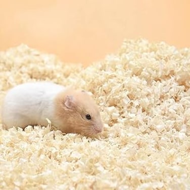 FDTY 500g Wood Chips Bedding for Guinea Pigs Rabbits Hamsters Chinchillas Birch Bedding Sawdust Hamster Accessories for Litter and Erasion