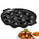 Infinity Natural Stick Free Kuzhi Paniyaram Pan - 11 Cups, 20cm / Pre Seasoned Paniyarakal/Appa Patra/Appam Patra/Appe/Paddu pan/Non Toxic, Enamel Free - Black, Cast Iron