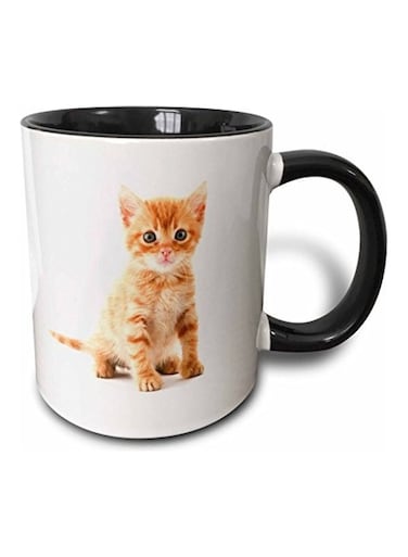 3D Painted Coffee Mug White/Brown/Black