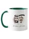Piece King And Crown Prince Of Ksa Printed Coffee Mug Green/White