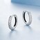 S925 Sterling Silver Oxidized Snake Pattern Earrings(BSE1175)