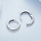 S925 Sterling Silver Oxidized Snake Pattern Earrings(BSE1175)