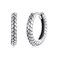 S925 Sterling Silver Oxidized Snake Pattern Earrings(BSE1175)