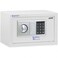 Rubik Safe Box with Key and Digital Keypad Lock Home Office Business Money Cash Jewelry Passports Security RB20EDS (20x31x20cm) White