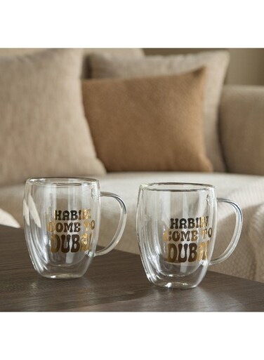 Box Borosilicate Glass Double Wall Mug Set - For Everyone