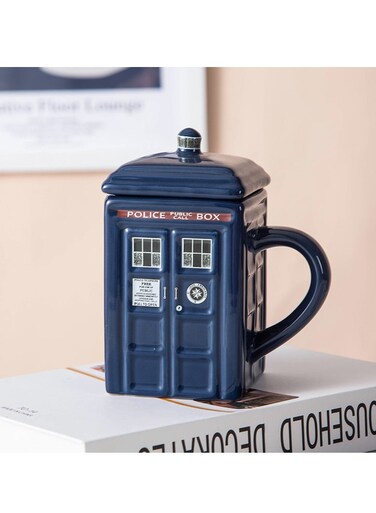 500ML Ceramic Coffee Mug with Lid Cover For Tea Milk Mugs Funny Creative Gift