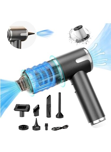 VyonNe Handheld Car Vacuum Cleaner,Cordless 3-in-1 Portable Vacuum Cleaner 9000PA Dust Buster &amp; Air Blower &amp; Hand Held Pump with Multi-Nozzles for Car, Home, Office, Pet