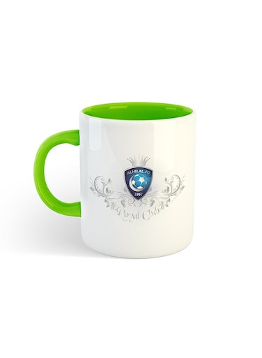 Club H Printed Mug White/Green