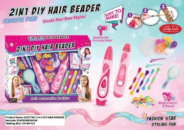 ELECTRIC 2 in 1 DIY HAIR BEADER