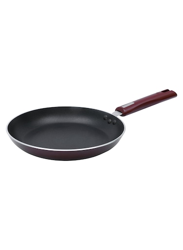 Nirlep by Bajaj Electricals Aluminium Select J Class Non Stick Fry Pan, 20 cm, Maroon Red