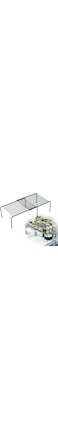 AMERTEER Expandable Storage Rack, Kitchen Countertop Organizer Shelf, Kitchen Shelf Organizers Storage Rack Space Riser Kitchen Counter Shelf Riser, Pantry Cupboard Shelf Home Organization And Storage