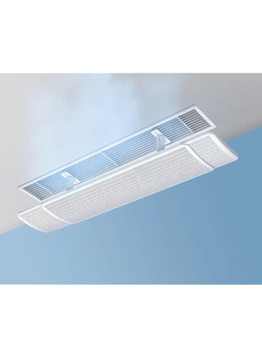 BePrincess Central AC Air Flow Deflector, Adjustable Air Conditioner Deflector, Top Outlet Air Wing Air Cooled Baffle Wind Direction Telescopic Windshield (60-98cm)