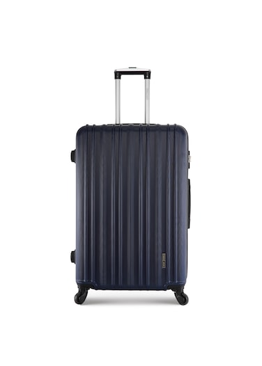 Large 28-Inch ABS Material Lightweight Hardshell Luggage Trolley   carrying 30kg Durable Hardsided Spinner Trolley Suitcase Navy