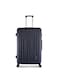 Large 28-Inch ABS Material Lightweight Hardshell Luggage Trolley   carrying 30kg Durable Hardsided Spinner Trolley Suitcase Navy