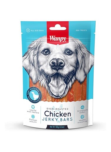 WANPY CHICKEN JERKY BARS 100g