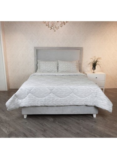 Box Malta 3-Pieces Centrum Printed Cotton Super King Comforter Set 240 x 240 cm