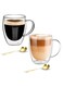 BZ Company Ramadan Coffee Mug &amp; Spoons - Double Walled Coffee Cup - Ramadan Party Glass Cup - Eid Gathering Coffee Cups with Handle - Iftar Suhoor Tea Cups with Golden Stainless-Steel Spoon - Eid Ramadan Gifts (350 ml) (2)