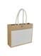 Shopping Tote Bag with Canvas Front Pocket